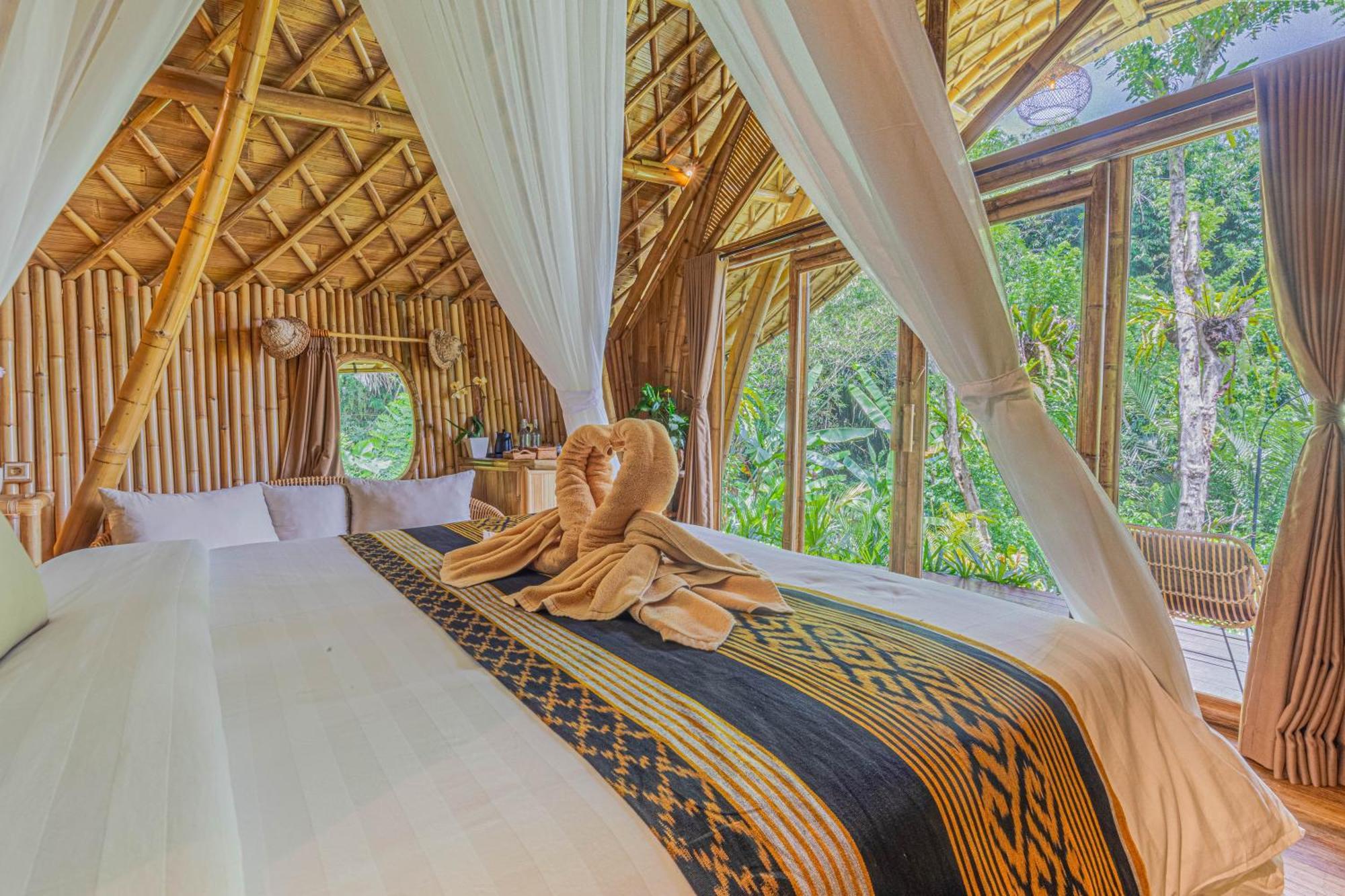 Arcada Bali Bamboo House Villa Сидемен Екстериор снимка
