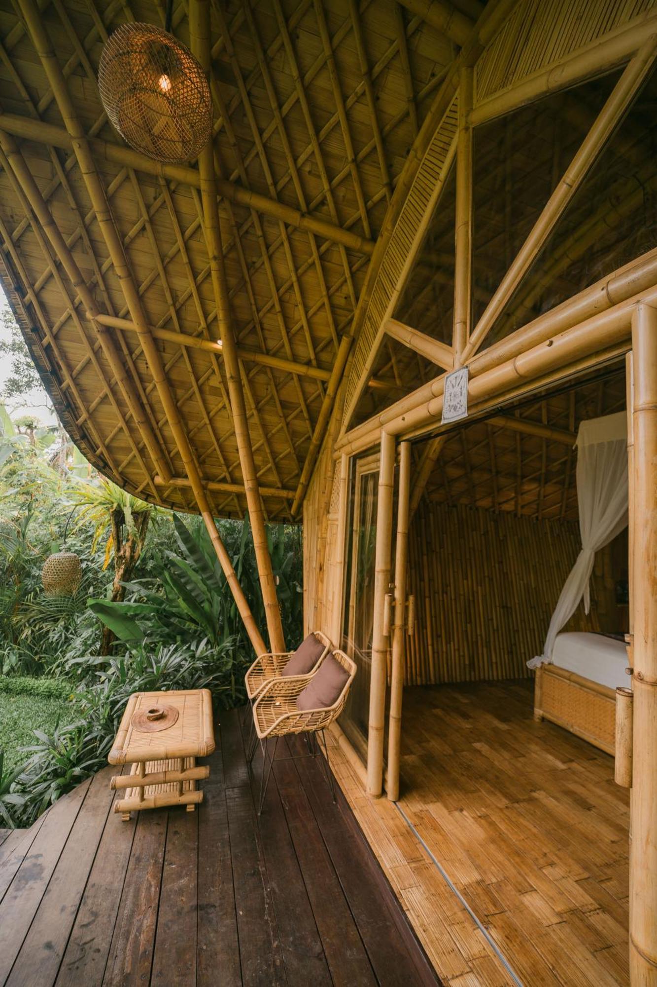 Arcada Bali Bamboo House Villa Сидемен Екстериор снимка
