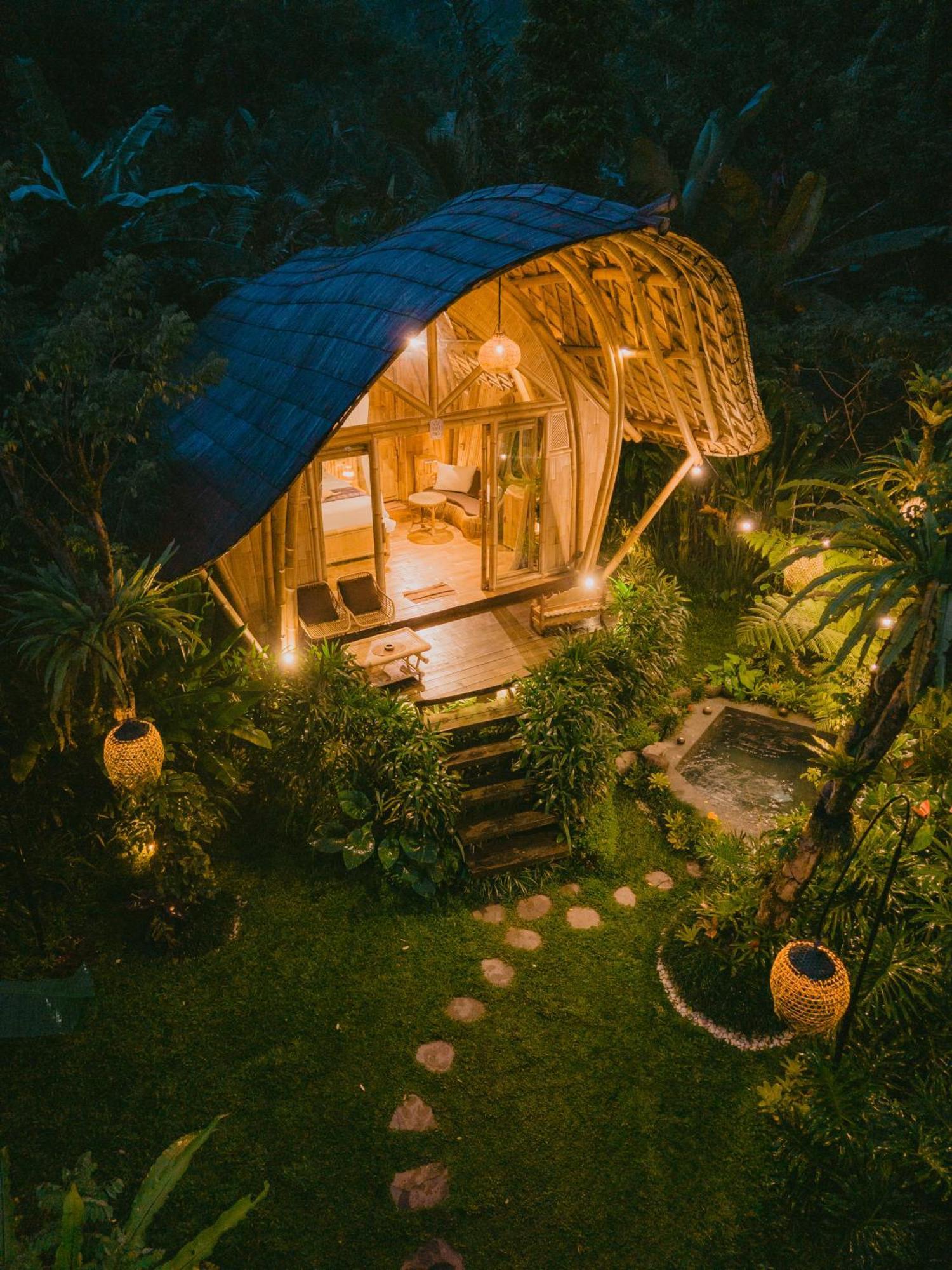 Arcada Bali Bamboo House Villa Сидемен Екстериор снимка