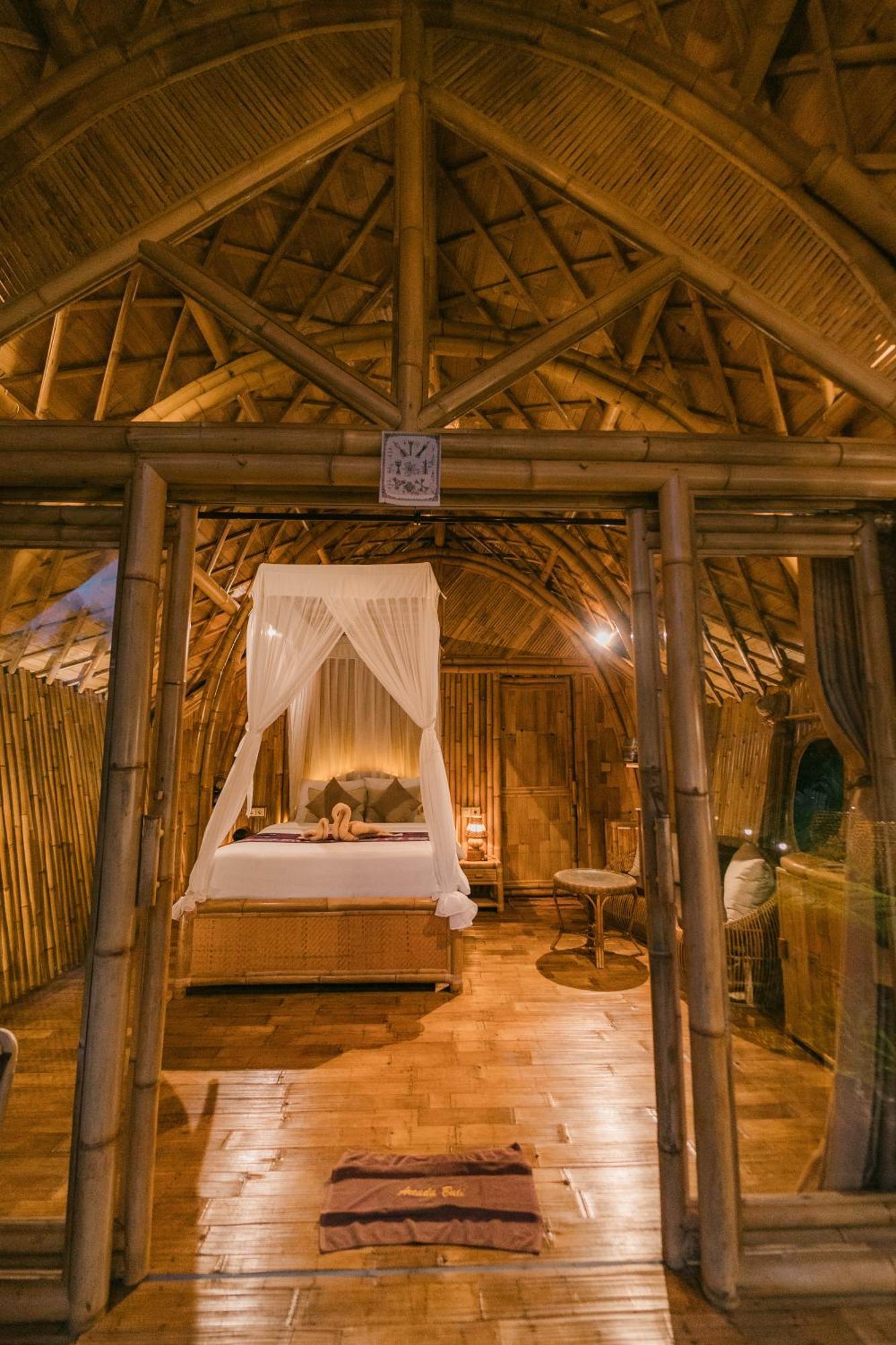 Arcada Bali Bamboo House Villa Сидемен Екстериор снимка