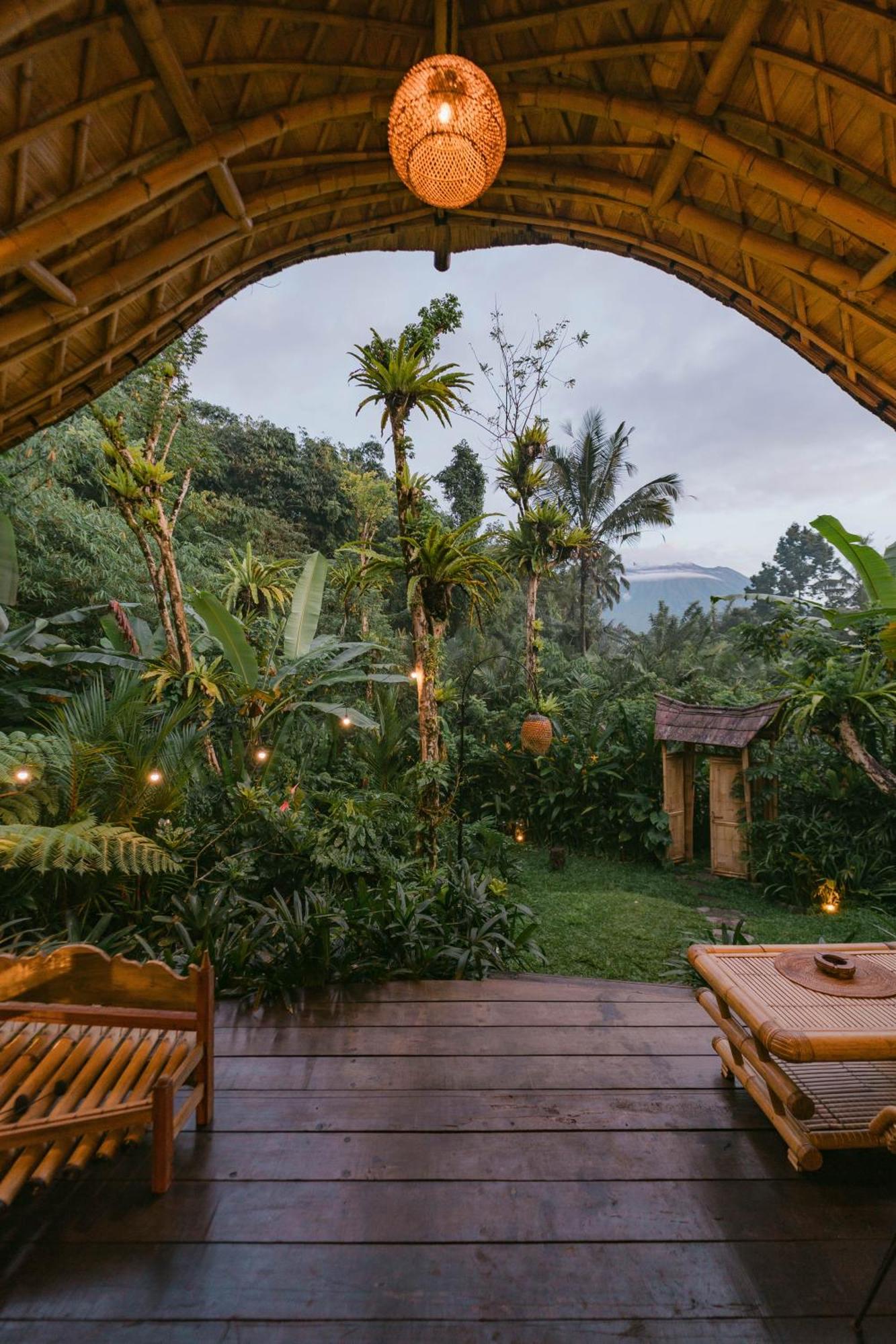 Arcada Bali Bamboo House Villa Сидемен Екстериор снимка