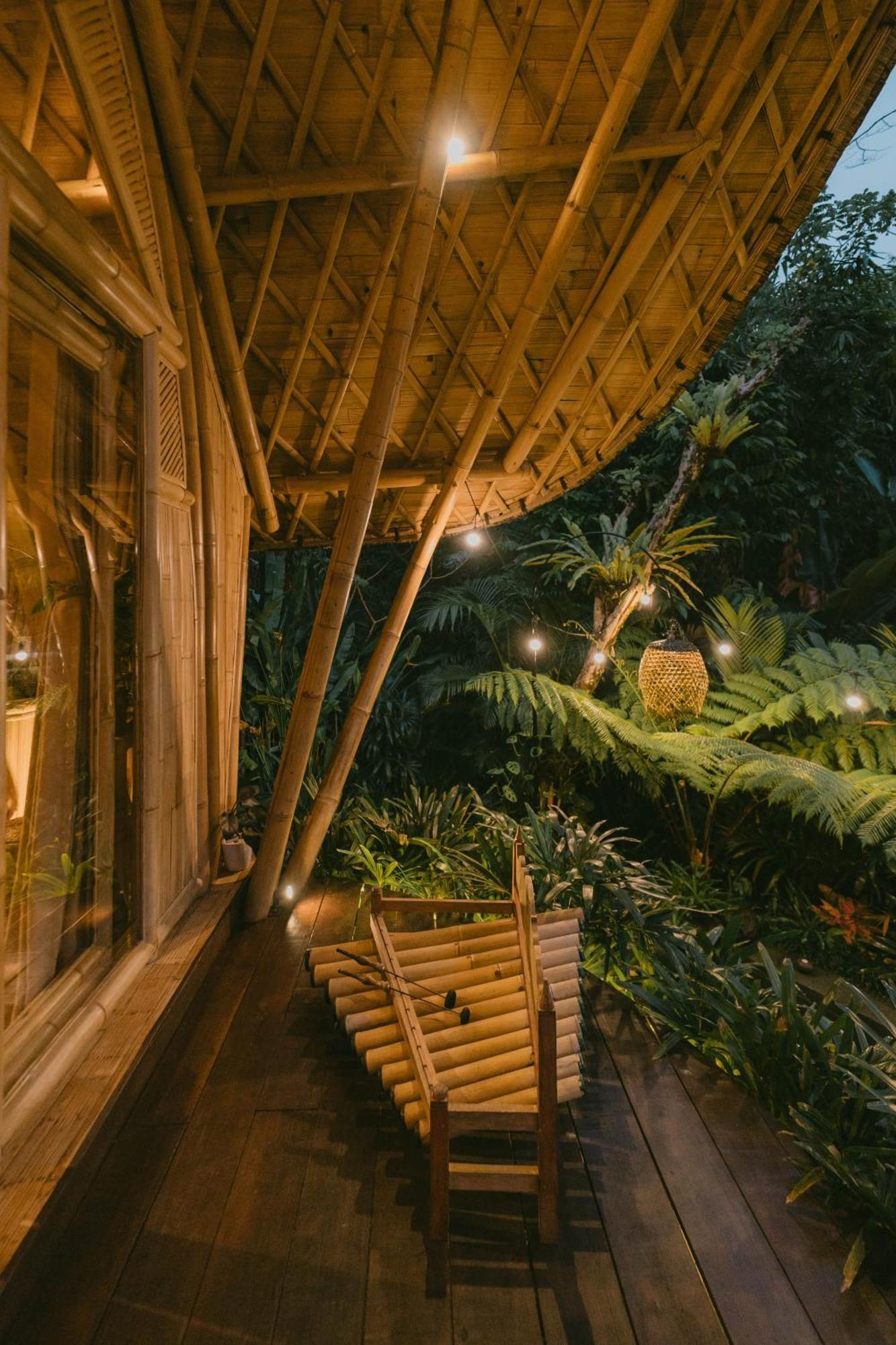 Arcada Bali Bamboo House Villa Сидемен Екстериор снимка