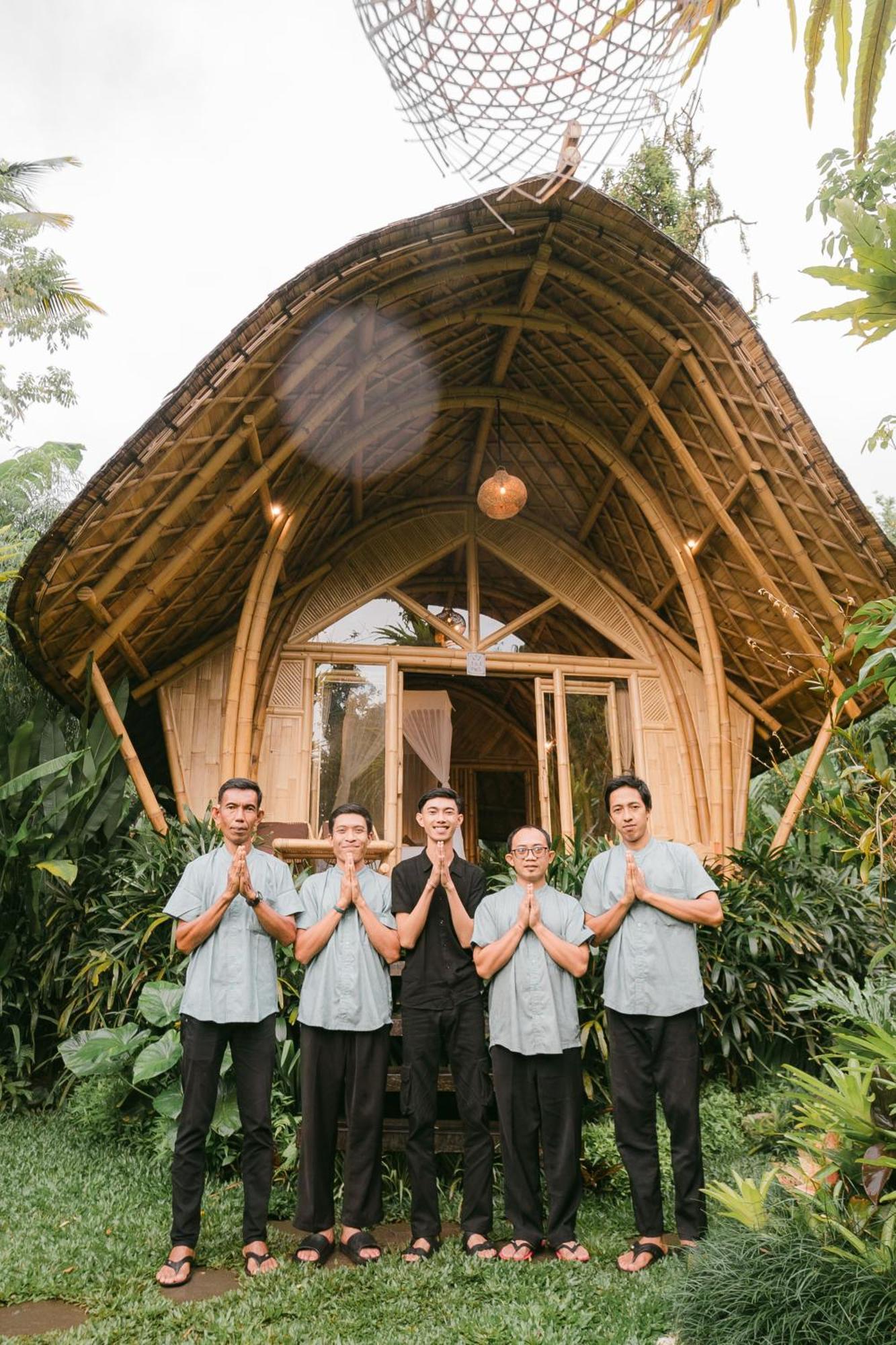 Arcada Bali Bamboo House Villa Сидемен Екстериор снимка
