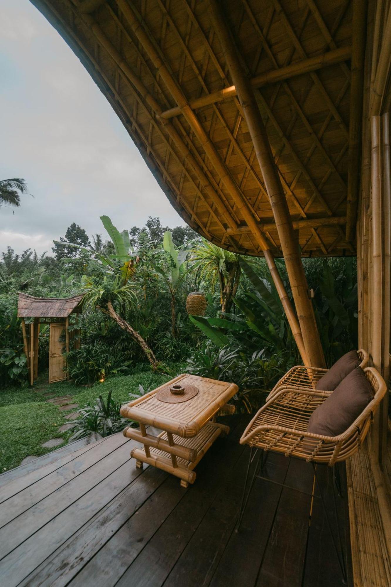 Arcada Bali Bamboo House Villa Сидемен Екстериор снимка