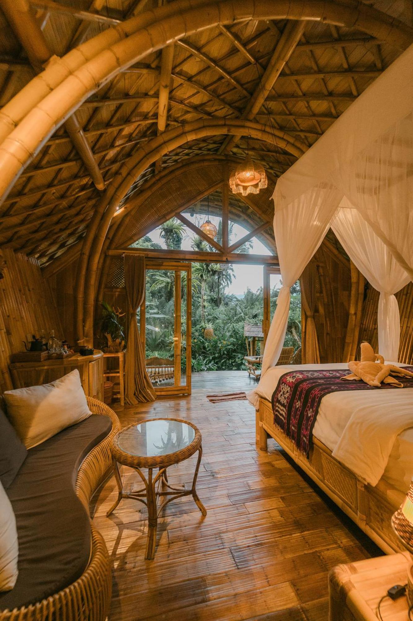 Arcada Bali Bamboo House Villa Сидемен Екстериор снимка
