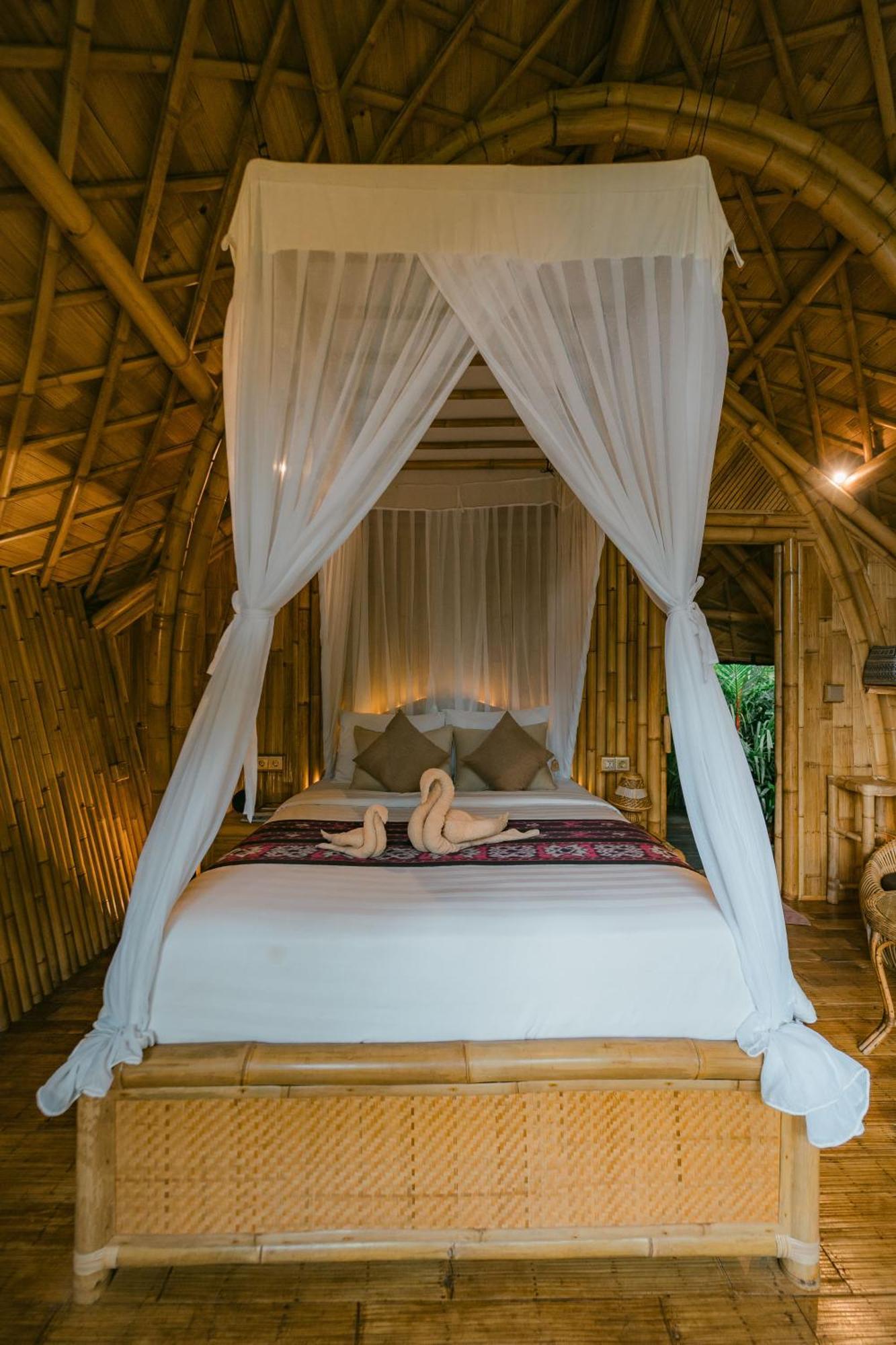 Arcada Bali Bamboo House Villa Сидемен Екстериор снимка