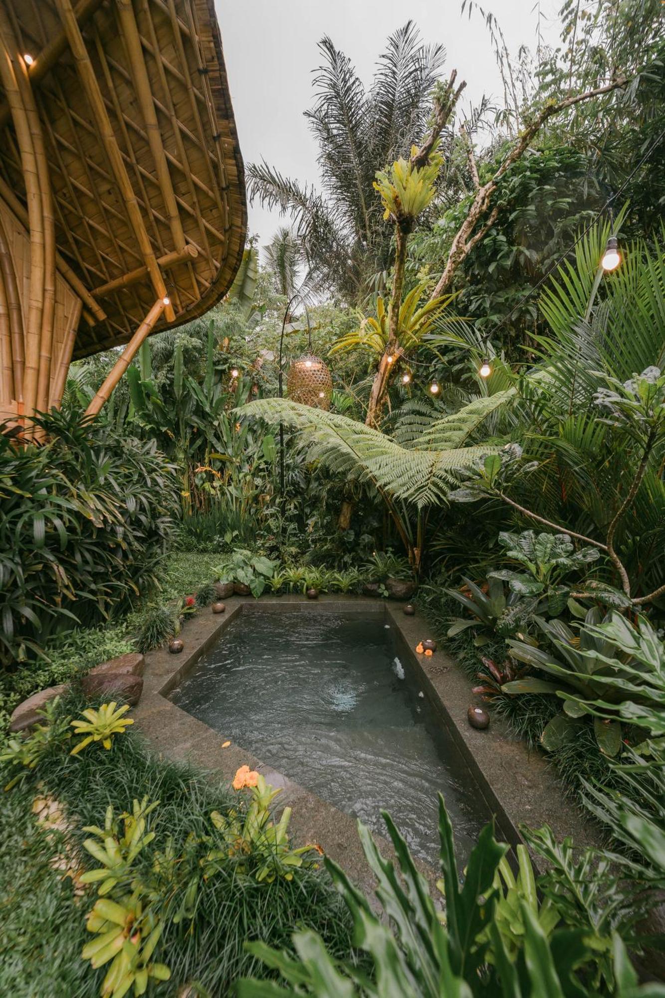 Arcada Bali Bamboo House Villa Сидемен Екстериор снимка
