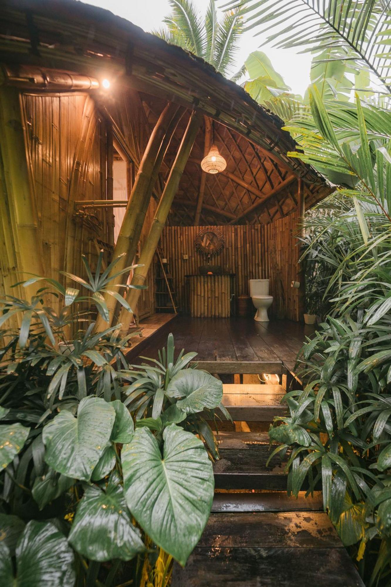 Arcada Bali Bamboo House Villa Сидемен Екстериор снимка