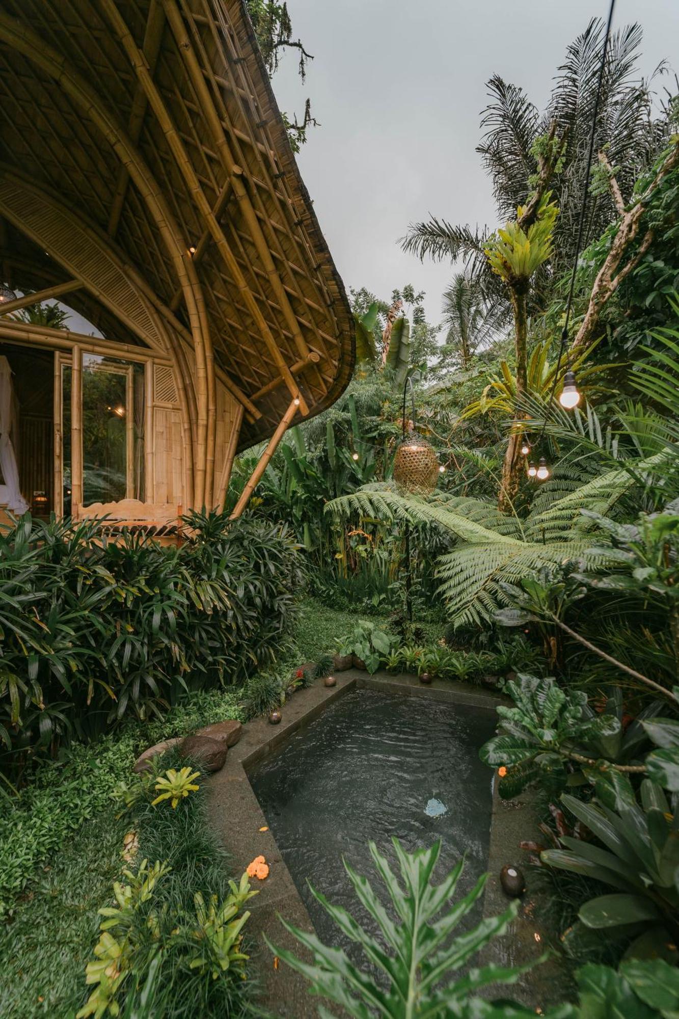 Arcada Bali Bamboo House Villa Сидемен Екстериор снимка