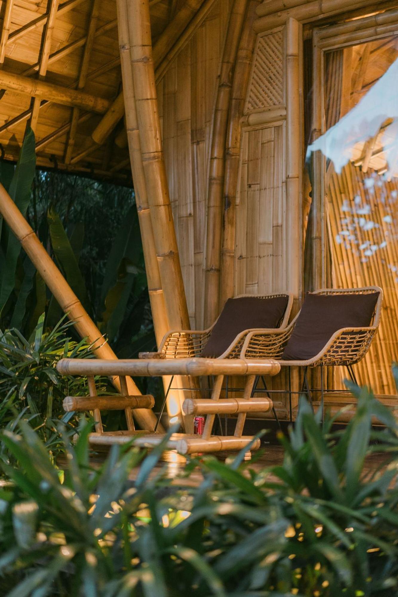 Arcada Bali Bamboo House Villa Сидемен Екстериор снимка