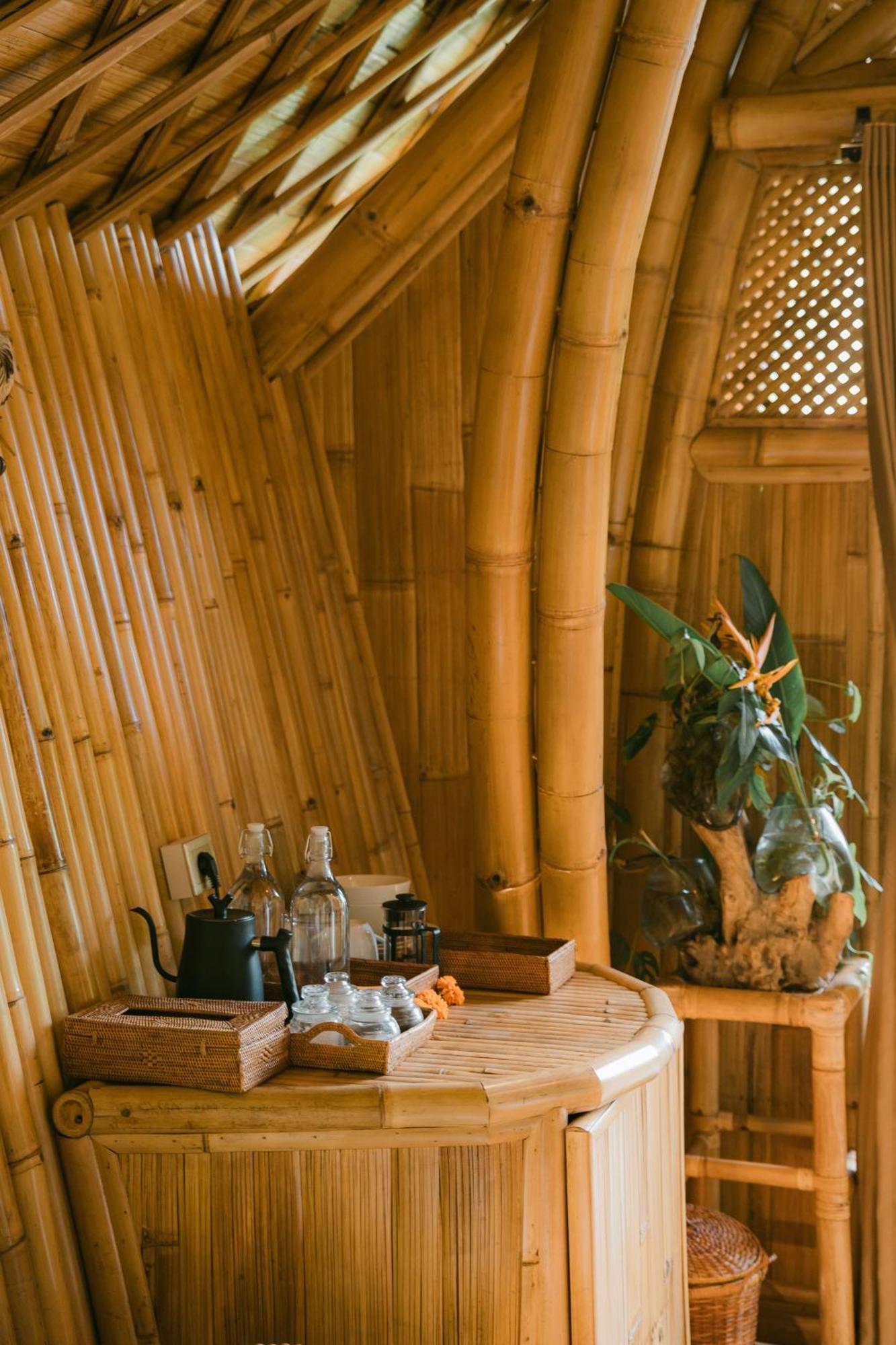 Arcada Bali Bamboo House Villa Сидемен Екстериор снимка
