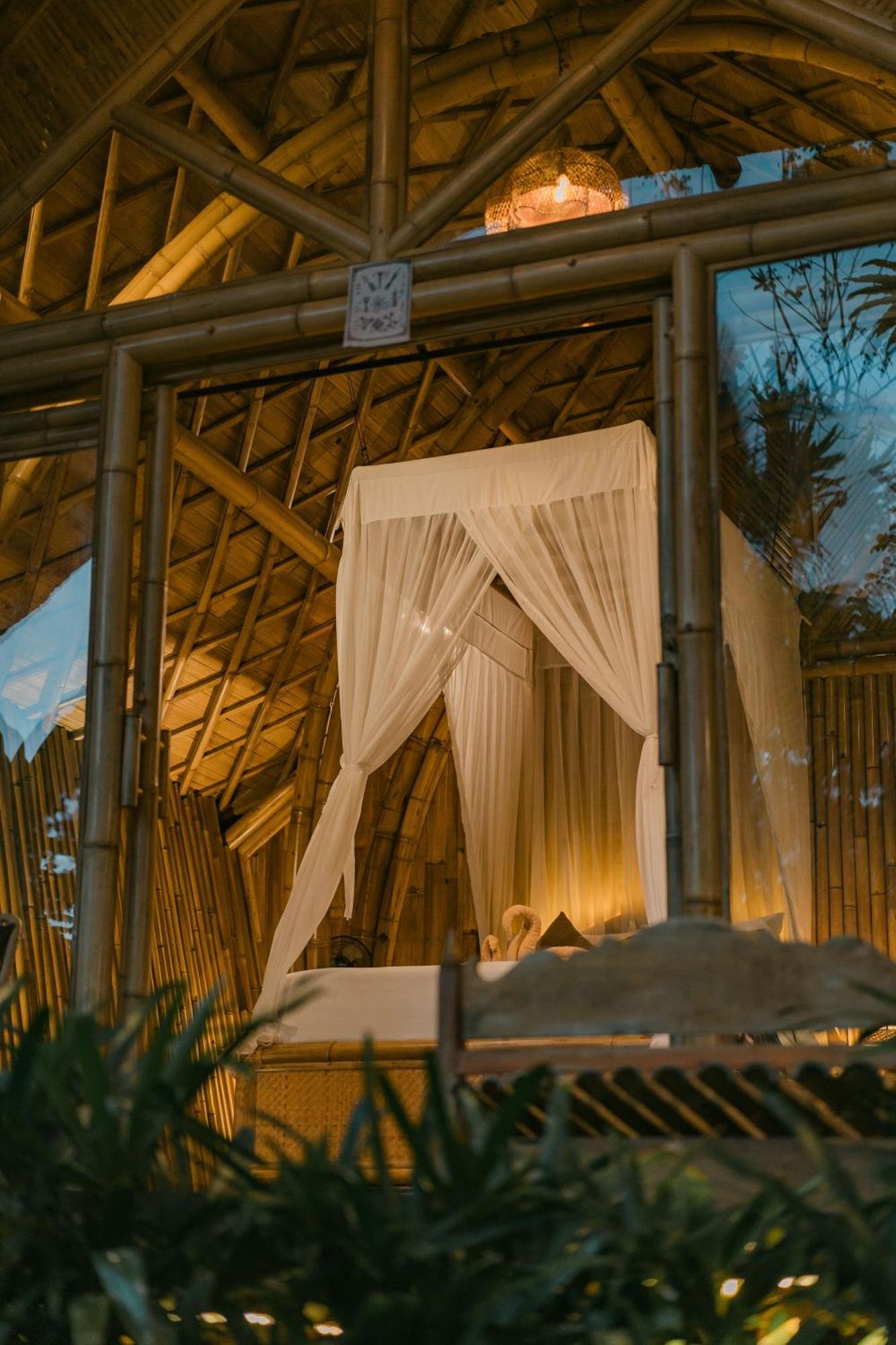 Arcada Bali Bamboo House Villa Сидемен Екстериор снимка