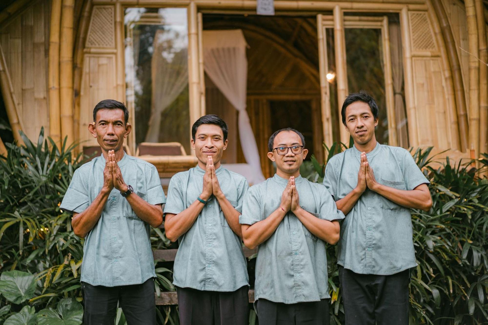 Arcada Bali Bamboo House Villa Сидемен Екстериор снимка